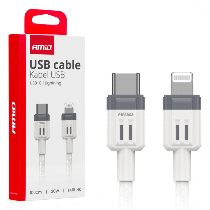 USB-C naar Lightning 20W 100cm FullLINK AMIO-03910