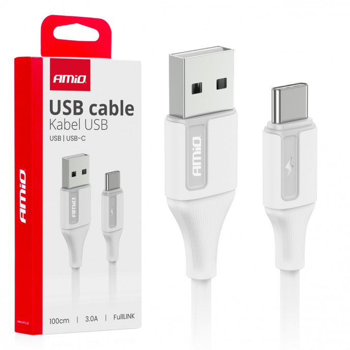 USB naar USB-C kabel 3A 100cm FullLINK AMIO-03917