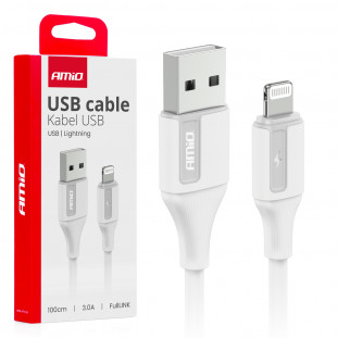 USB naar Lightning 3A 100cm FullLINK AMIO-03919