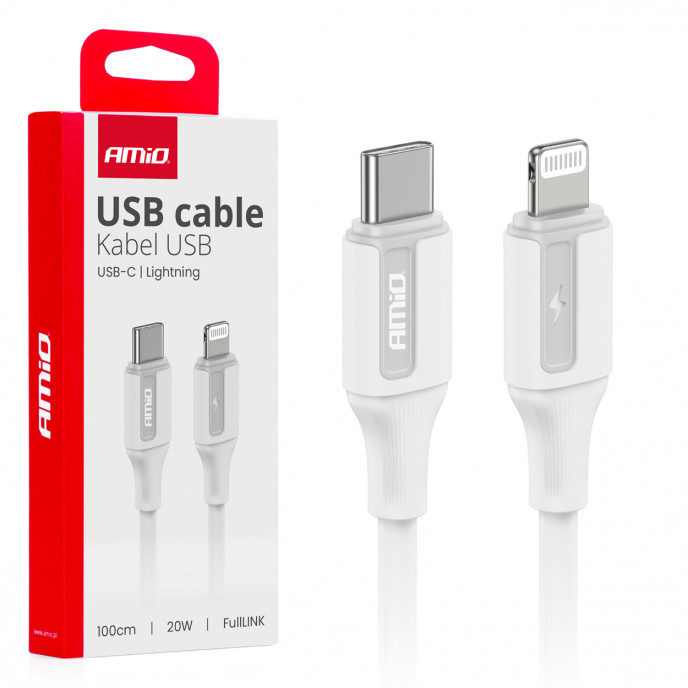 USB-C naar Lightning 20W 100cm FullLINK AMIO-03922