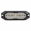 Slanke amberkleurige grillbeugel zaklamp 4x3W LED R65 R10 12/24V IP6K9K AMIO-03929