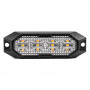 Slanke amberkleurige grillbeugel zaklamp 4x3W LED R65 R10 12/24V IP6K9K AMIO-03929