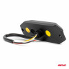 Slanke amberkleurige grillbeugel zaklamp 4x3W LED R65 R10 12/24V IP6K9K AMIO-03929