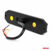 Slanke amberkleurige grillbeugel Flash lamp 6x3W LED R65 R10 12/24V IP6K9K AMIO-03930