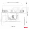 Draadloze LED-waarschuwingslamp met afstandsbediening R65 R10