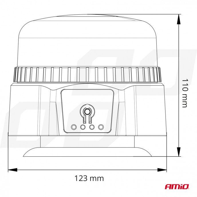Draadloze LED-waarschuwingslamp met afstandsbediening R65 R10