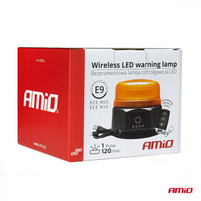 Draadloze LED-waarschuwingslamp met afstandsbediening R65 R10