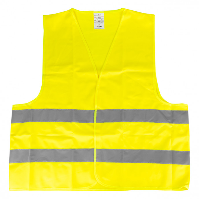 Veiligheidsvest XL geel met certificaat AMIO-03934