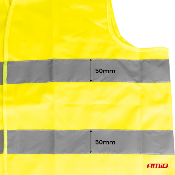 Veiligheidsvest XXXL geel met certificaat AMIO-03935