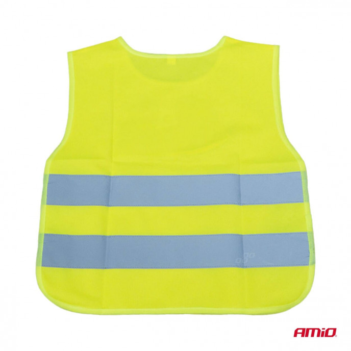 Veiligheidsvest voor kinderen geel met certificaat DINOSAUR AMIO-03936