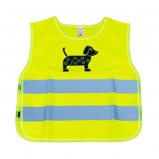 Veiligheidsvest voor kinderen geel met certificaat DOG AMIO-03937