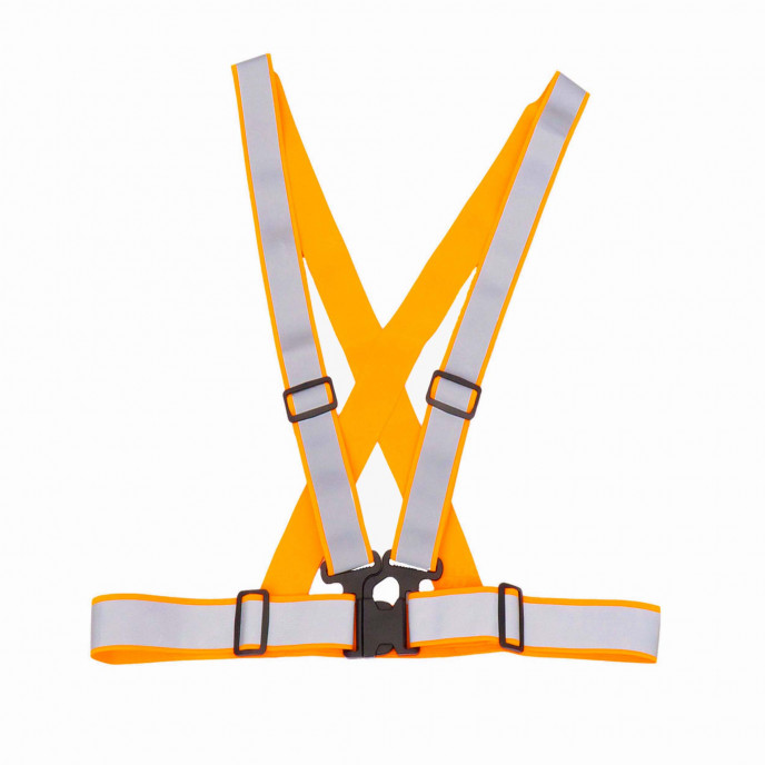 Reflecterend veiligheidsgordelvest oranje kleur AMiO-03939