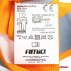 Reflecterend veiligheidsgordelvest oranje kleur AMiO-03939