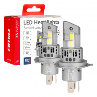 LED Koplampen X5-serie WINGER H4 6000K max 44W AMIO-03945