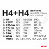 Halogeenset 30-delig (H4+H4) AMIO-03958