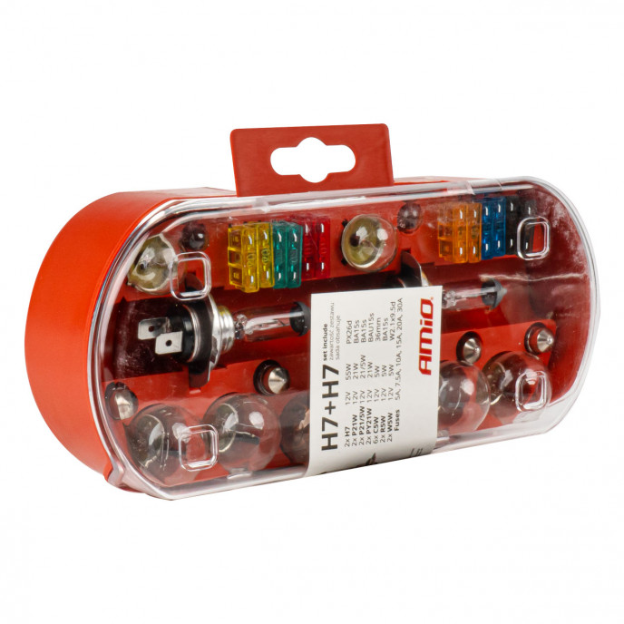 Halogeen Set 30-delig (H7+H7) AMIO-03959