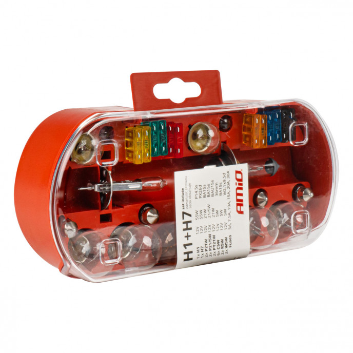 Halogeenset 30-delig (H1+H7) AMIO-03960