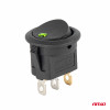 Ronde schakelaar met groen licht AMIO-03964