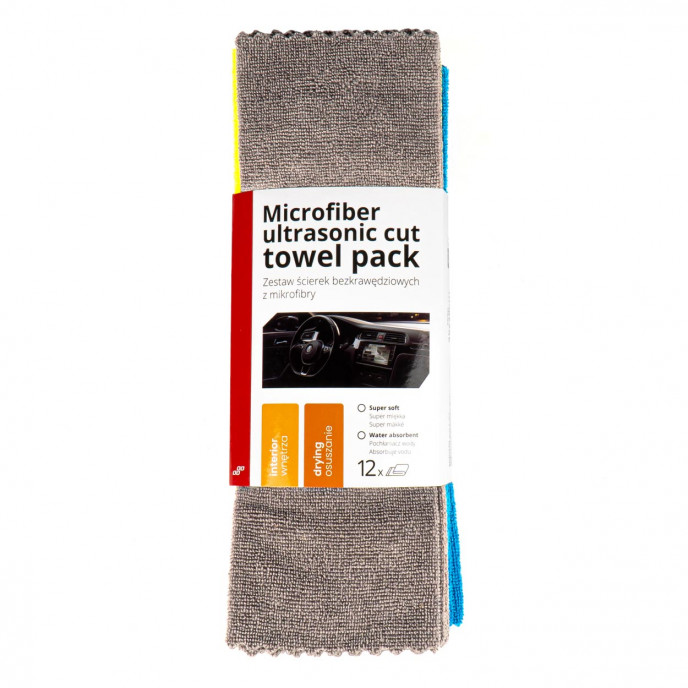 Microvezel ultrasoon gesneden handdoekpakket 35x35cm 250g AMIO-03971