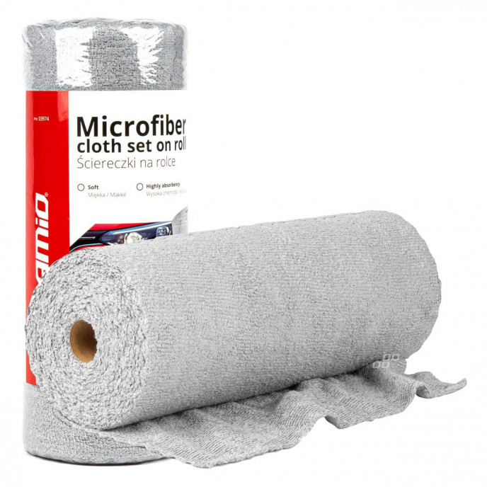 Microvezel doek set op rol 30x30cm 120g AMIO-03974