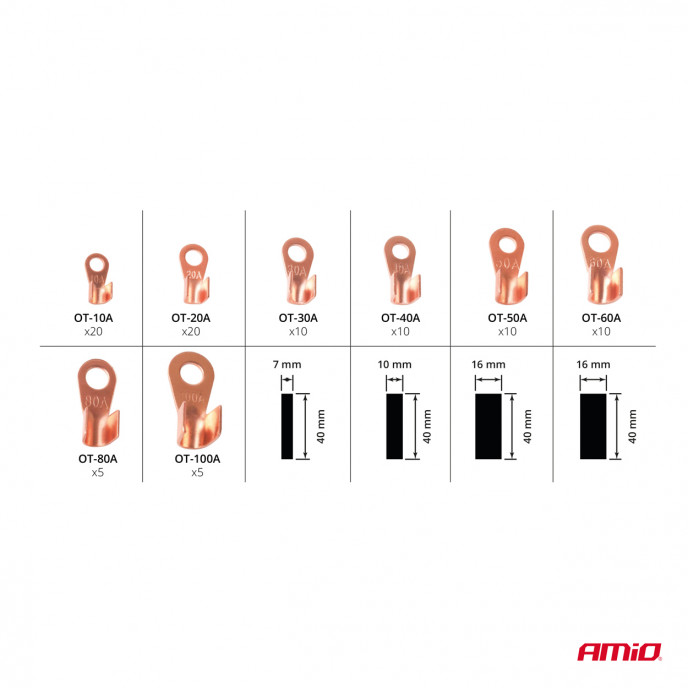 Connectoren en krimpkous set AMIO-03984