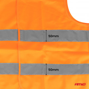 Veiligheidshesje oranje met certificaat AMIO-03986