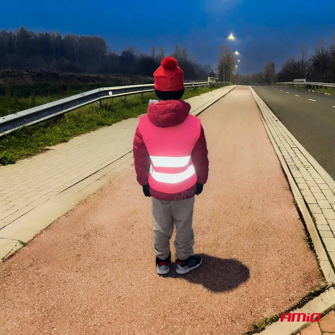 Reddingsvest voor kinderen roze AMIO-03987
