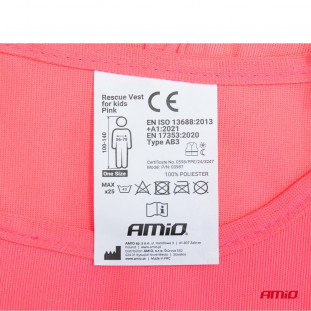 Reddingsvest voor kinderen roze AMIO-03987