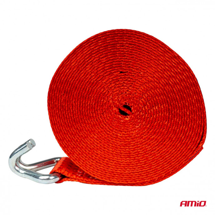 Riem met haak voor ERGO 5000kg 11,60m 50mm AMIO-03999