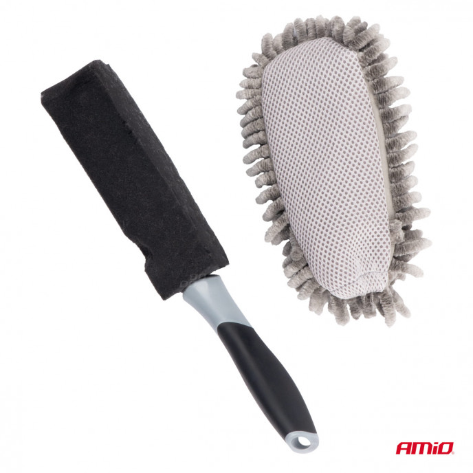 Microvezelborstel voor het wassen van auto's 33,5 cm AMIO-04027