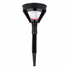 Flexibele zwarte universele trechter met zeef voor brandstof vloeibaar water 16 cm AMIO-04038