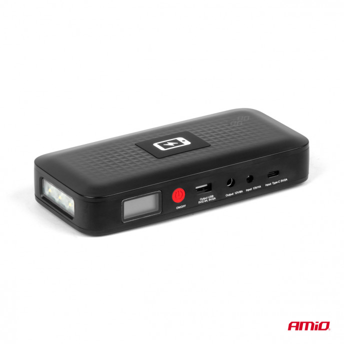Draagbare jumpstarter powerbank 12V 12Ah 800A AMIO-04055