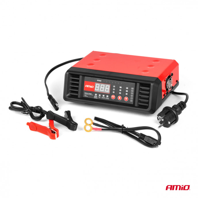 Acculader 10A 6V 12V AMIO-04056