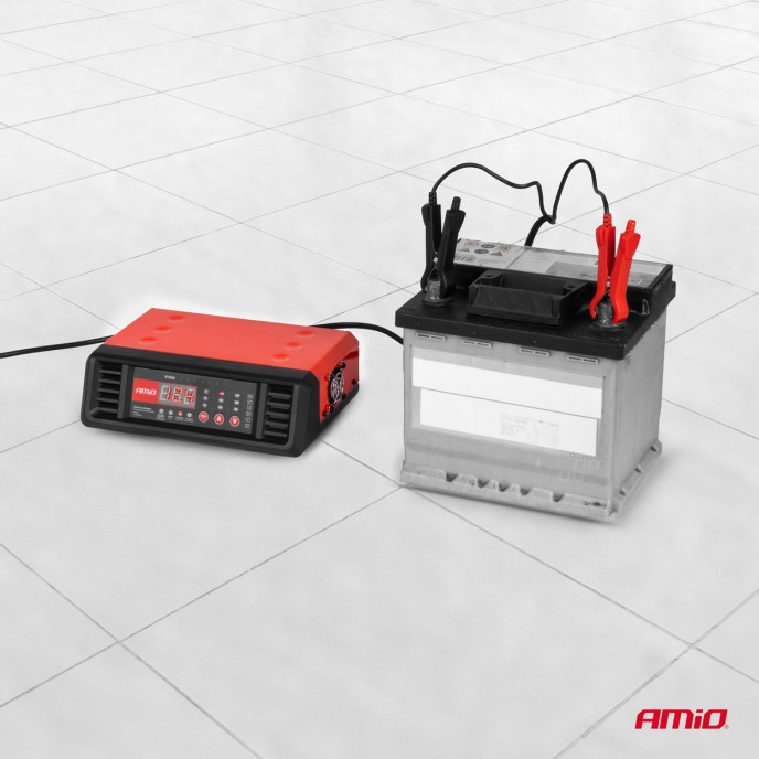 Acculader 10A 6V 12V AMIO-04056