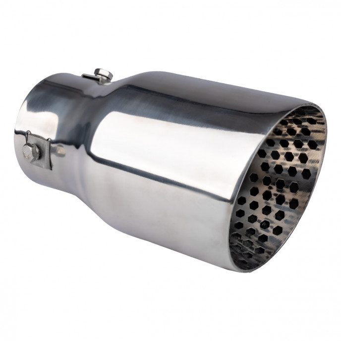 Uitlaatdemper tip RVS chroom AMIO-04060