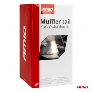 Uitlaatdemper tip RVS chroom AMIO-04060