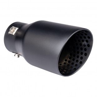 Uitlaatdempertip RVS zwart mat AMIO-04061