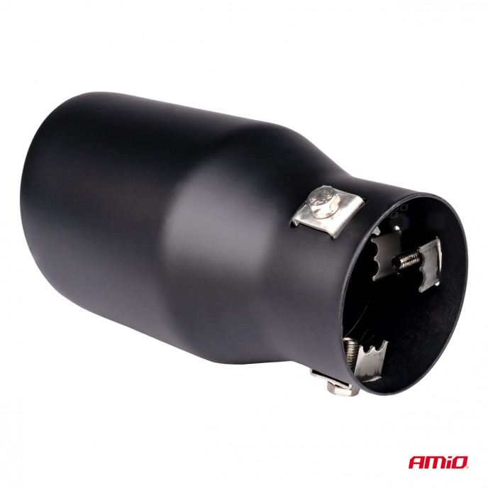 Uitlaatdempertip RVS zwart mat AMIO-04061