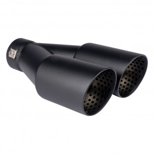 Uitlaatdemper tip RVS blauw AMIO-04063