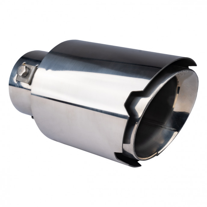 Uitlaatdempertip RVS chroom AMIO-04064