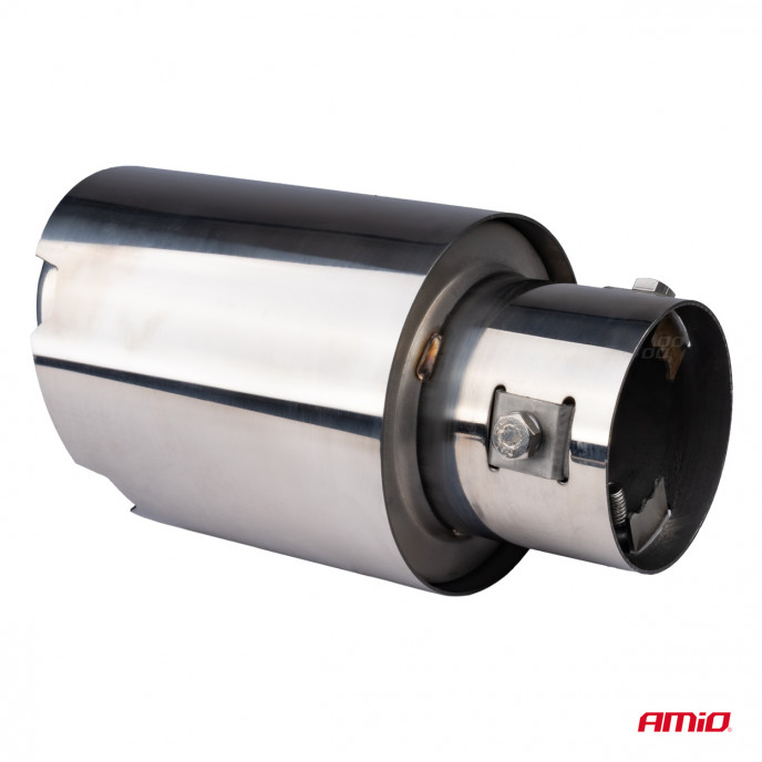 Uitlaatdempertip RVS chroom AMIO-04064
