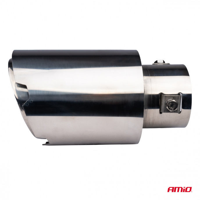 Uitlaatdempertip RVS chroom AMIO-04064