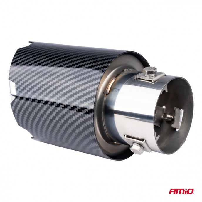 Uitlaatdemper tip RVS carbon AMIO-04065