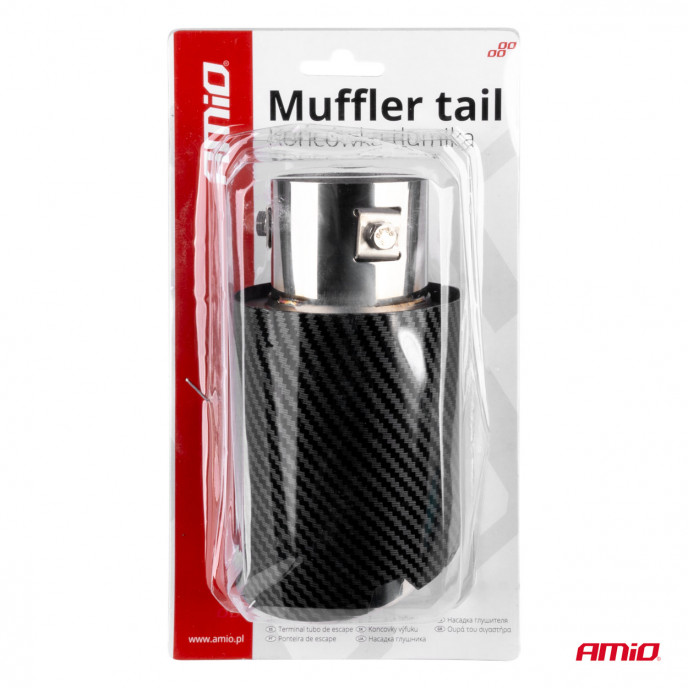 Uitlaatdemper tip RVS carbon AMIO-04065