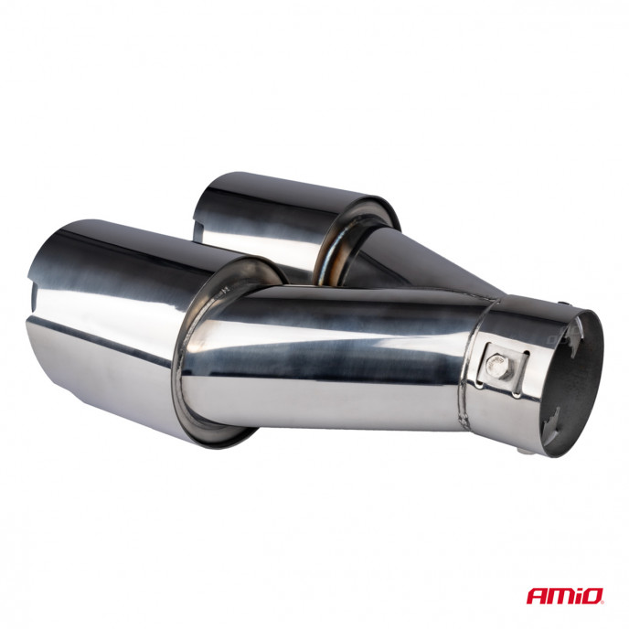 Uitlaatdempertip RVS chroom AMIO-04067