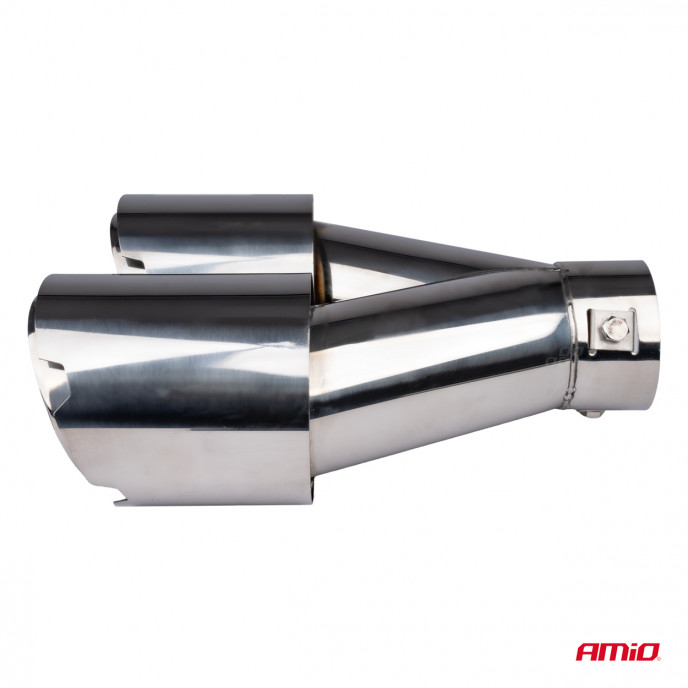 Uitlaatdempertip RVS chroom AMIO-04067