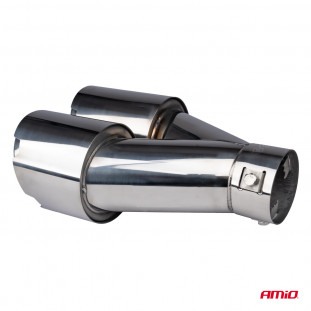 Uitlaatdemper tip RVS chroom AMIO-04068