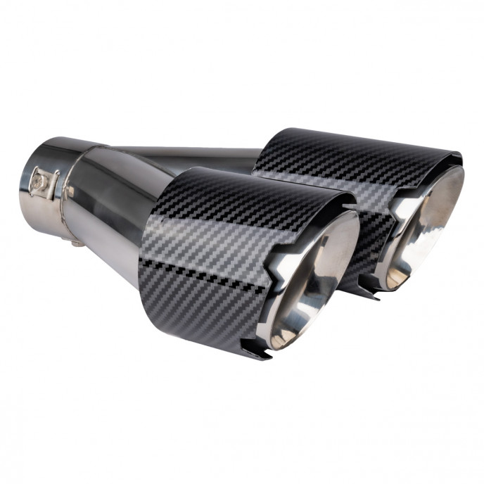 Uitlaatdemper tip RVS carbon AMIO-04069