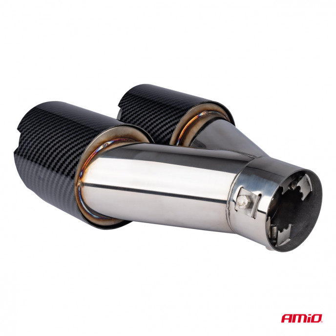 Uitlaatdemper tip RVS carbon AMIO-04069
