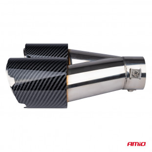 Uitlaatdemper tip RVS carbon AMIO-04069